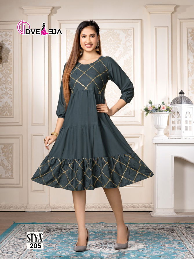 Dveeja Siya 2 New Designer Ethnic Wear Rayon Latest Kurti Collection